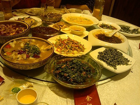 餐厅 香港 莘庄 余记小厨 图片 一大桌菜    食评