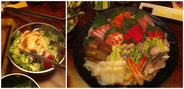 沙拉、刺身