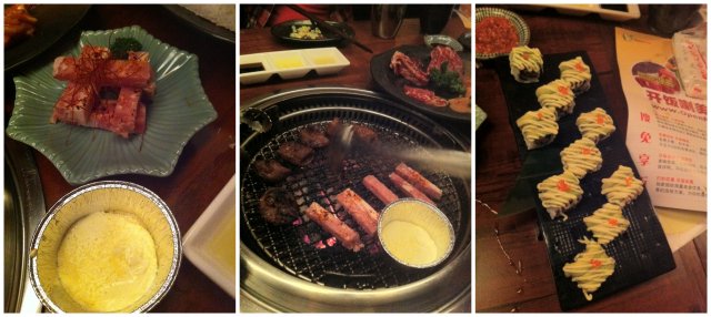 奶油烤肉、软壳蟹寿司