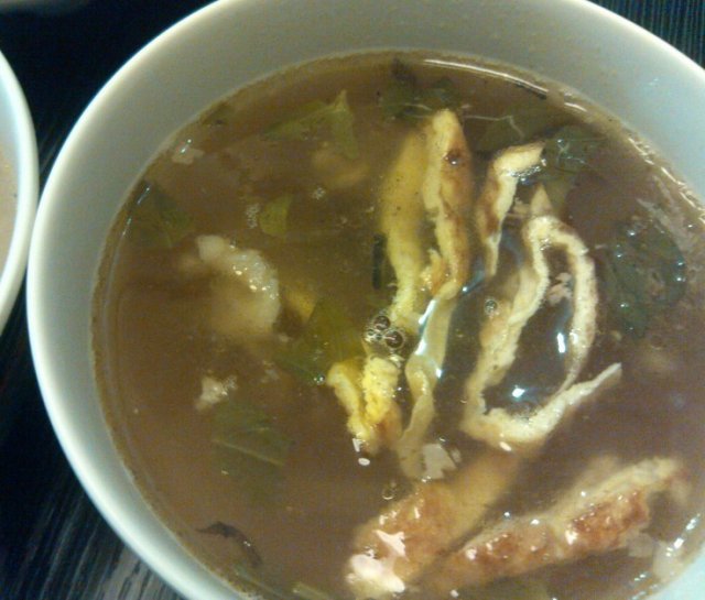 鸡汤,很像洗锅水吧