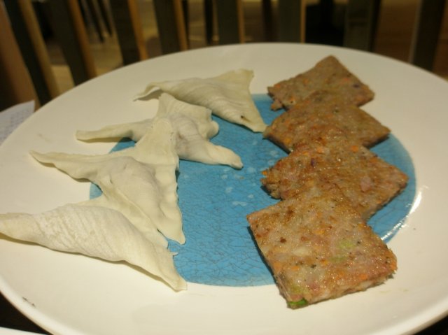 日式汉堡扒和日式芝士手工饺子