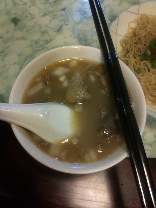 三星汤配好多酸萝卜，正！