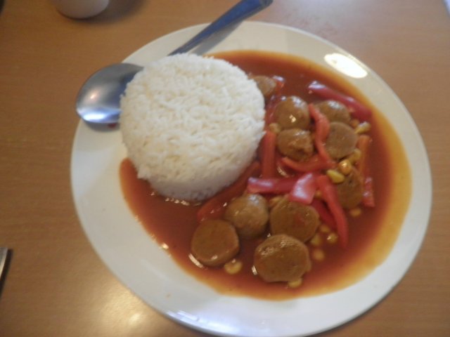 红辣肉丸饭