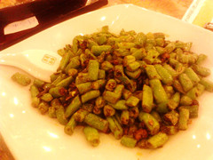 榄菜肉松四季豆