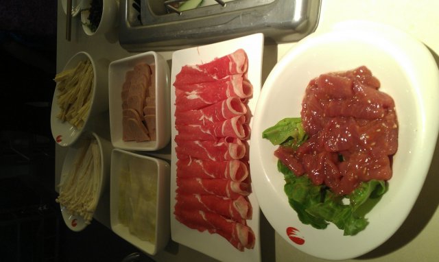 肥牛、海底捞滑牛肉、午餐肉、鲜笋