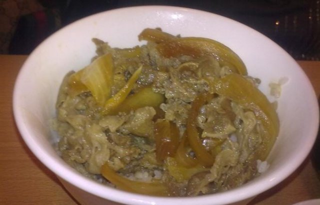牛肉饭特写