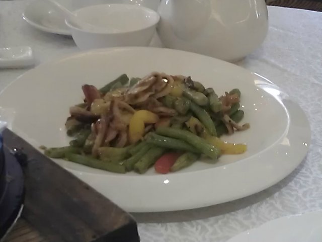 彩椒玉豆炒红珊瑚