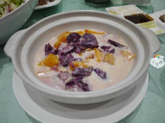 芝士焗紫薯煲
