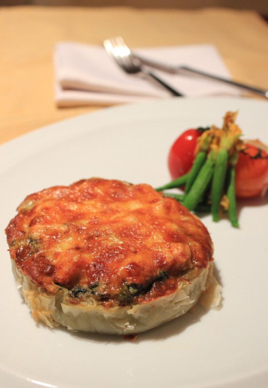 焗三文鱼菠菜挞