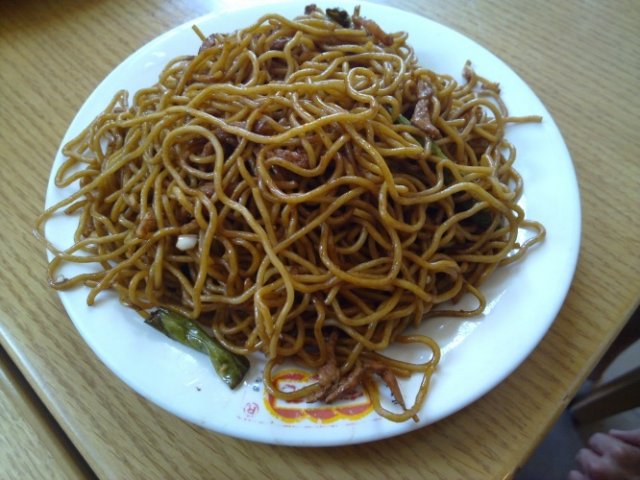 扁豆肉焖面