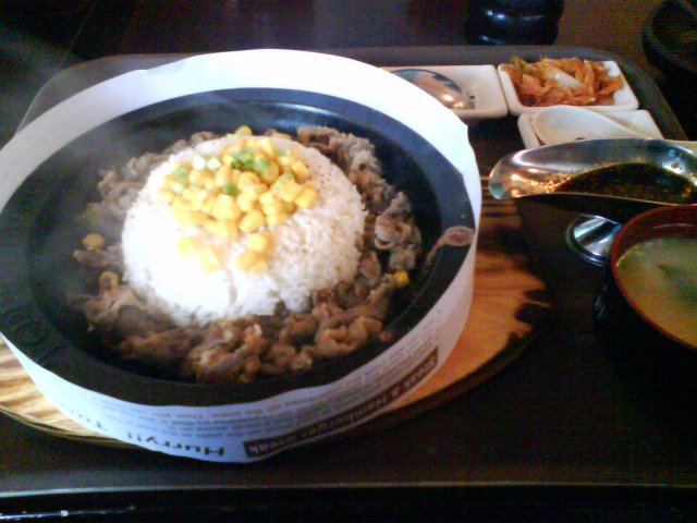 烧肥牛铁板饭