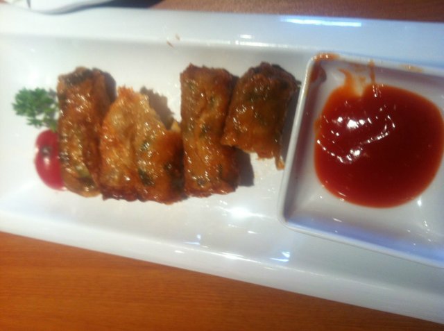 豆皮虾卷