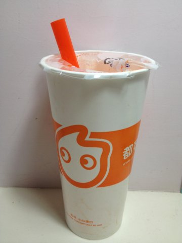 红豆布丁奶茶~大杯装~