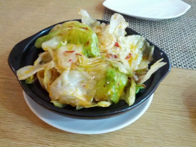 啫啫西生菜