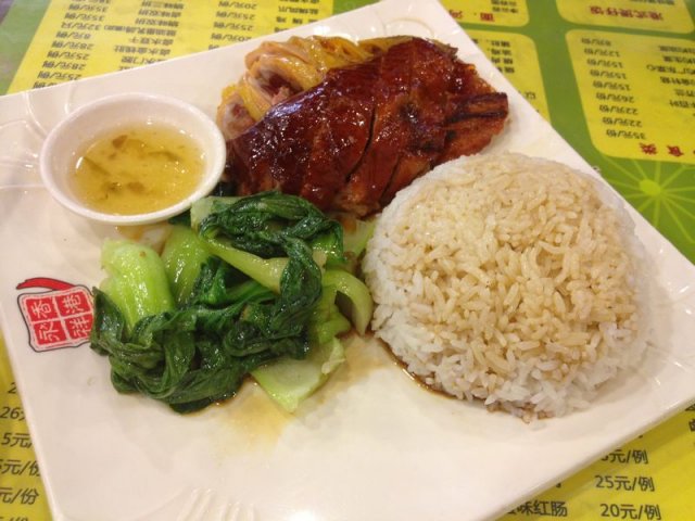 烧鹅二拼饭