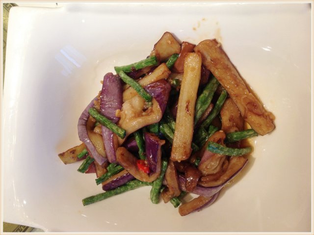 茄子烧豆角