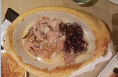 千层焗酿酥皮鸡
