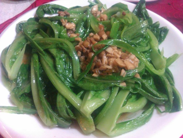 白灼油麦菜