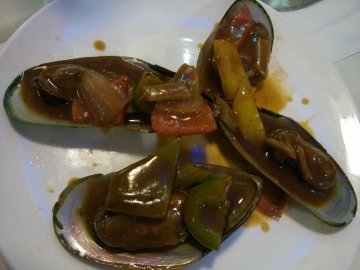 红酒烩新西兰青口