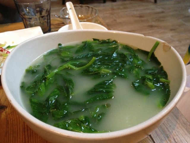 鸡汤豌豆尖