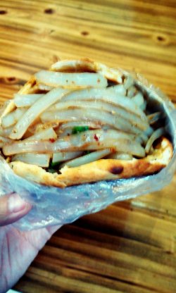 凉粉锅盔
