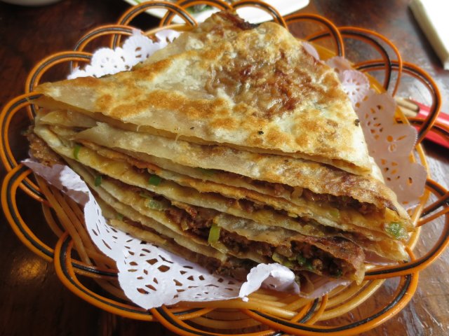 有肉馅的饼