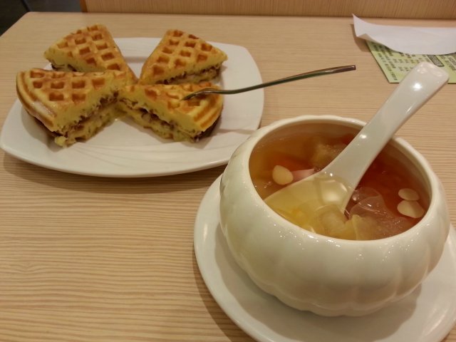 华夫饼  双雪炖木瓜