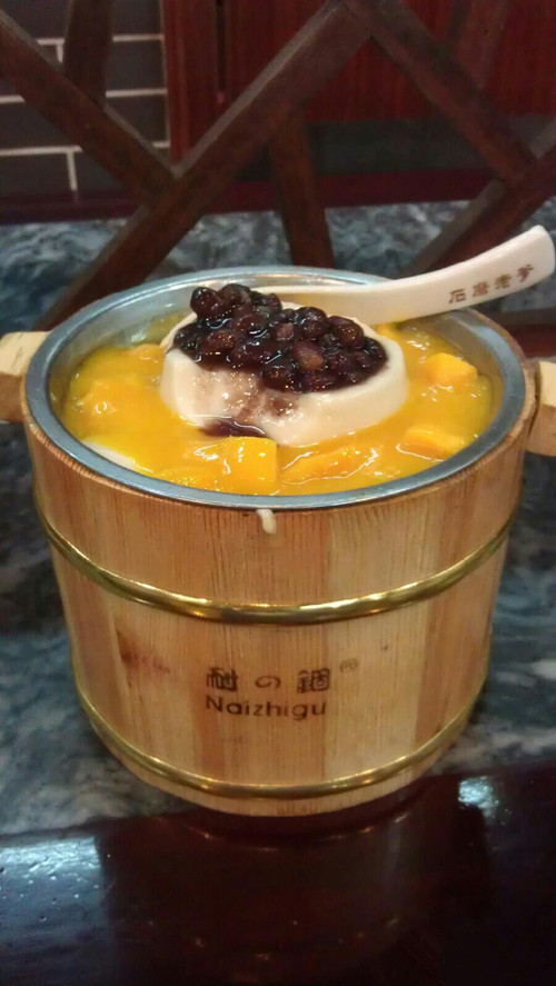 木桶芒果豆腐花