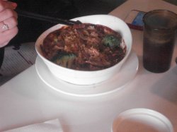 双菇肉片盖浇饭