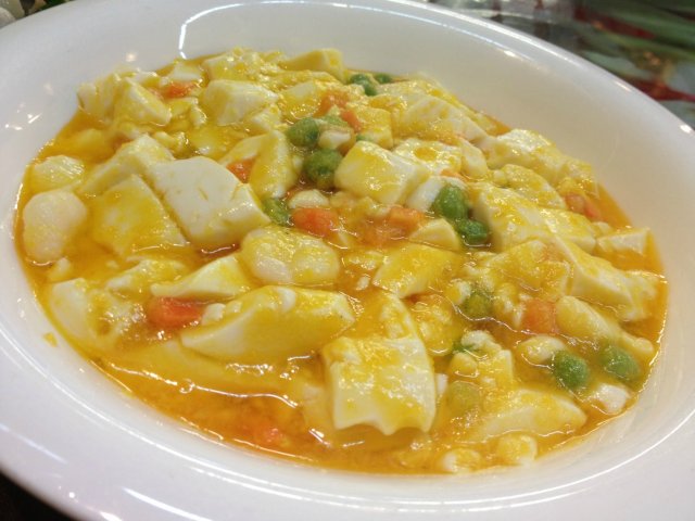 咸蛋黄豆腐