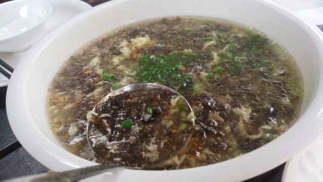 竹燕窝肉末羹