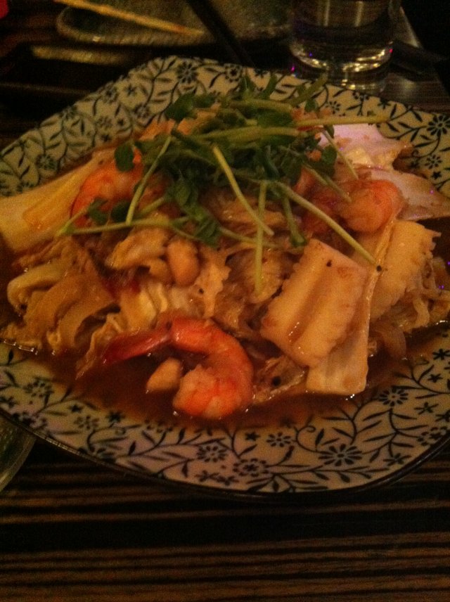 山贼酱炒综合海鲜野菜