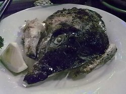 烤三文鱼头