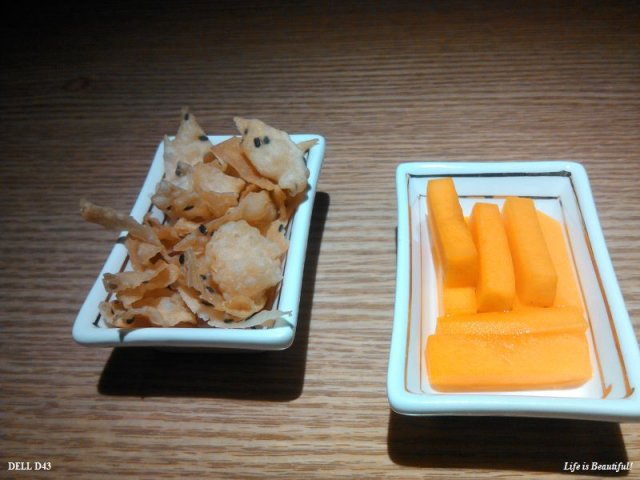 餐前赠送小吃