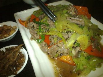 黑椒肉片