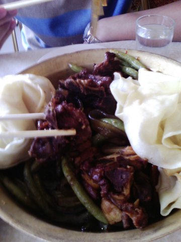 豆角烀饼