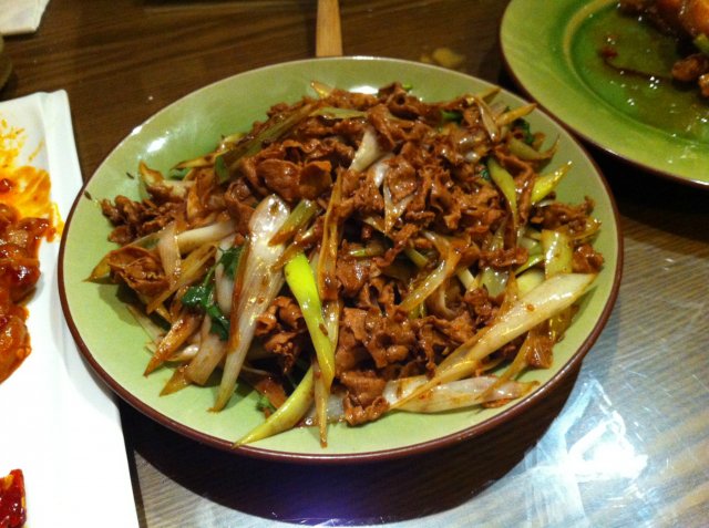 葱爆羊肉