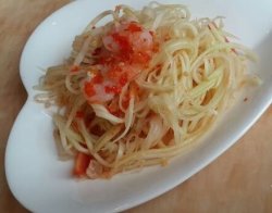 青木瓜大虾沙律