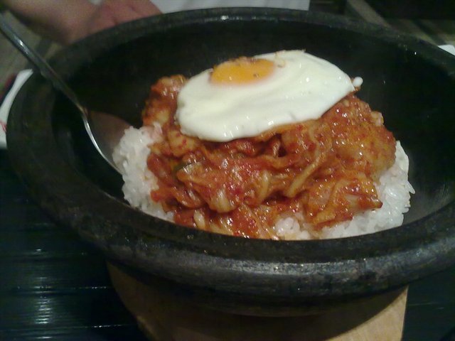 泡菜石锅拌饭