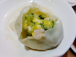 青瓜虾肉饺子