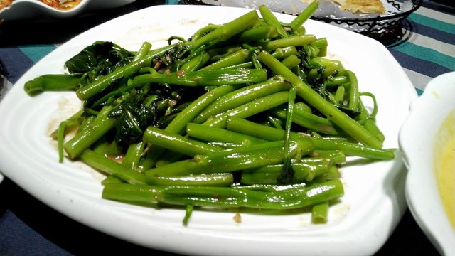 虾酱通菜