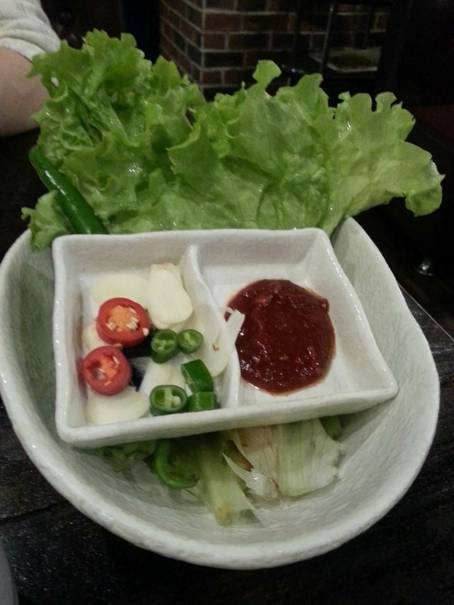 赠送的生菜