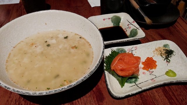 三文鱼泡饭