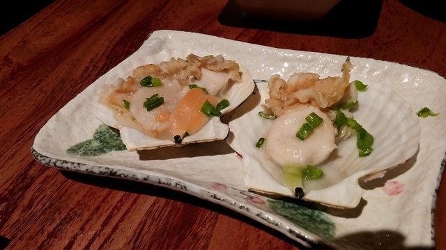 盐烤扇贝