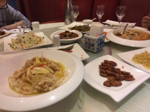 凉皮，腊肠