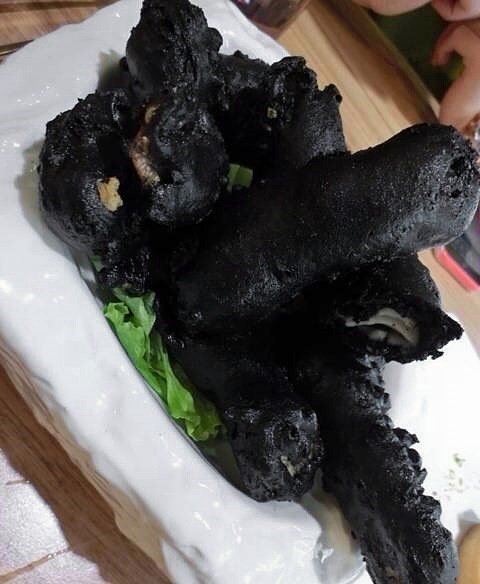炸海鲜熔岩石