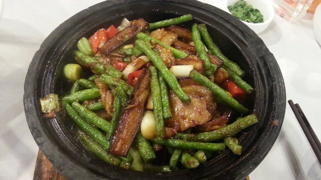 茄子豆角煲