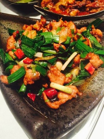 大蒜炒咸肉