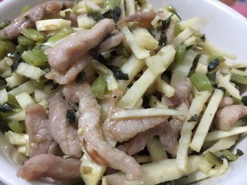 雪菜炒肉丝