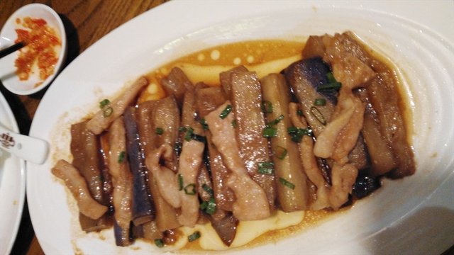 肉筋虾酱蒸茄子